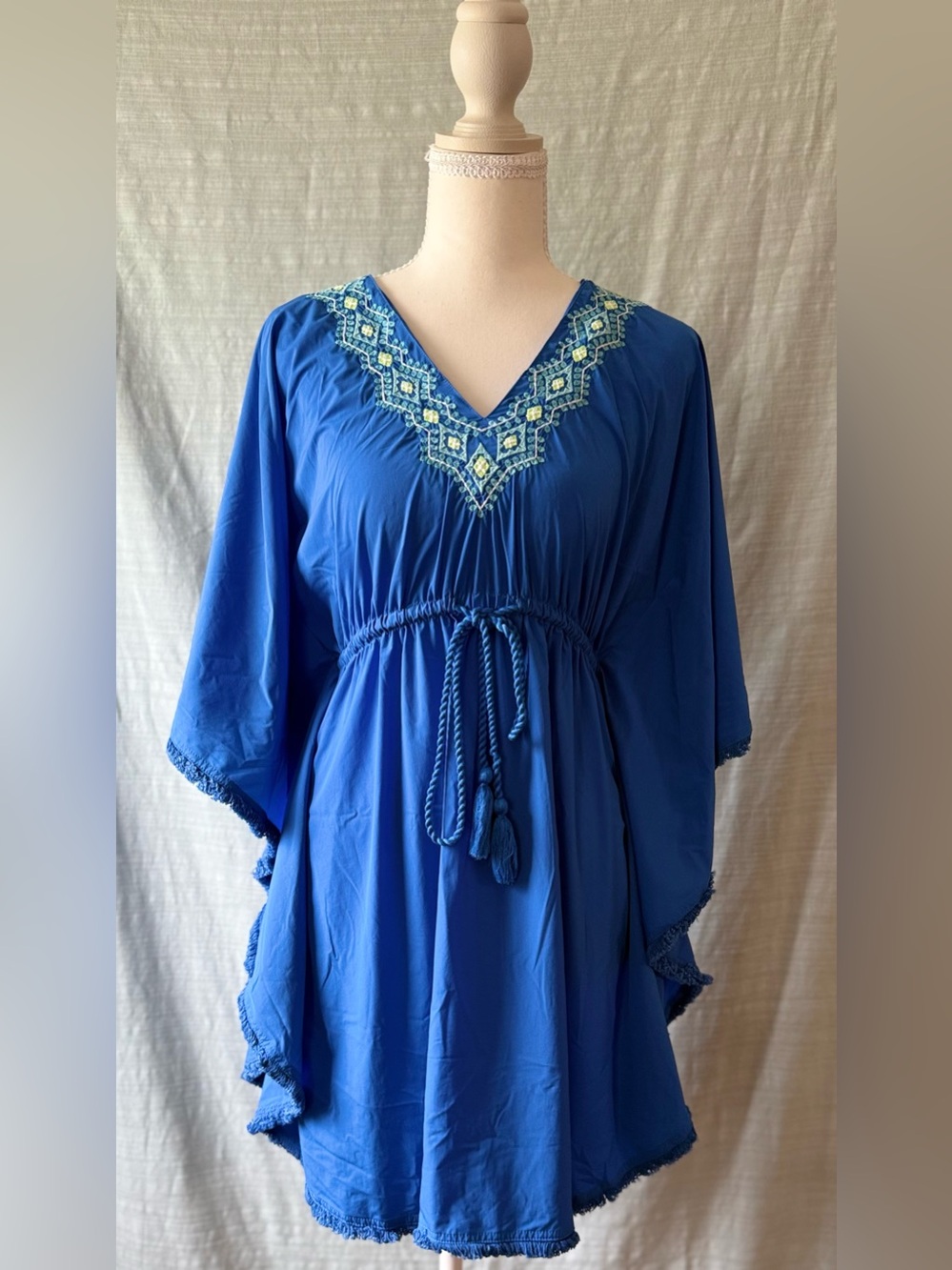 Cabana Life Royal Blue Swim Cover-Up Tunic Dress